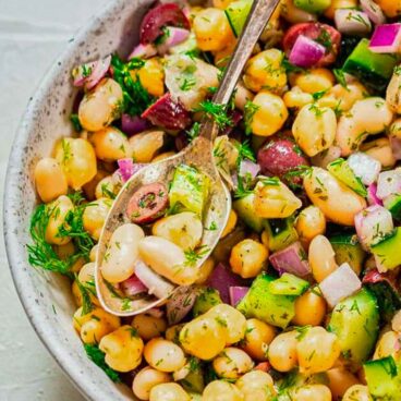 A bowl of Bean Salad