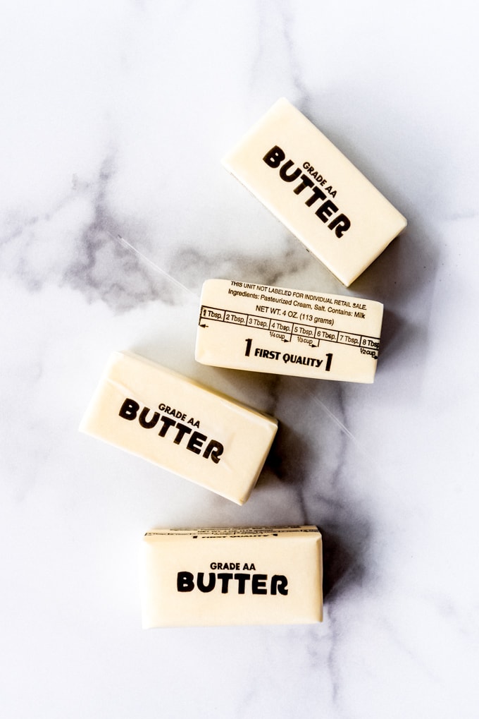 An image of four sticks of butter.