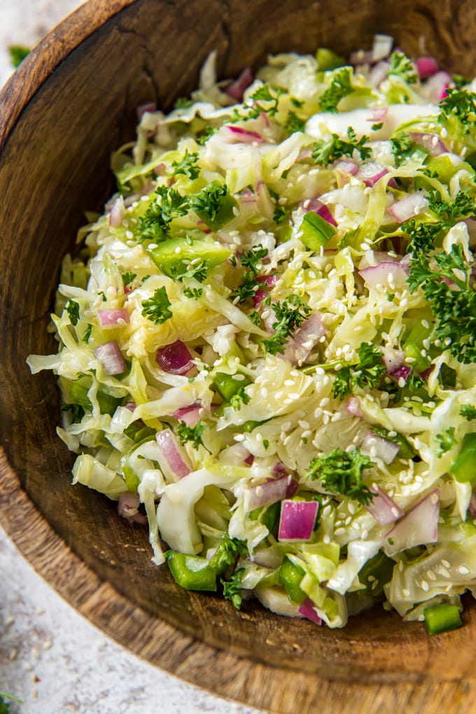 Simple Cabbage Salad Recipe YellowBlissRoad simple-cabbage-salad-recipe-yellowblissroad