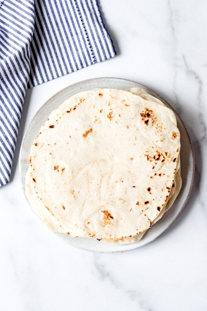 An image of homemade tortillas.