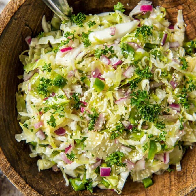 Simple Cabbage Salad Recipe YellowBlissRoad simple-cabbage-salad-recipe-yellowblissroad