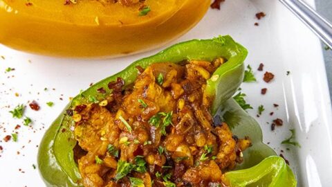 Chicken and Rice Stuffed Peppers