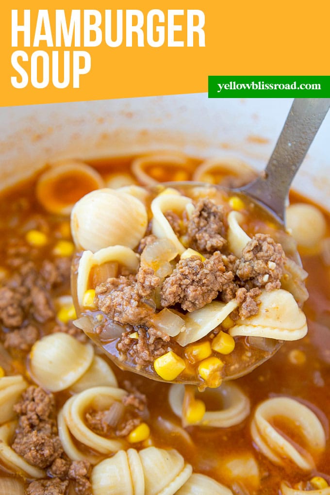 Easy Hamburger Soup Recipe