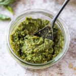 A bowl of pesto