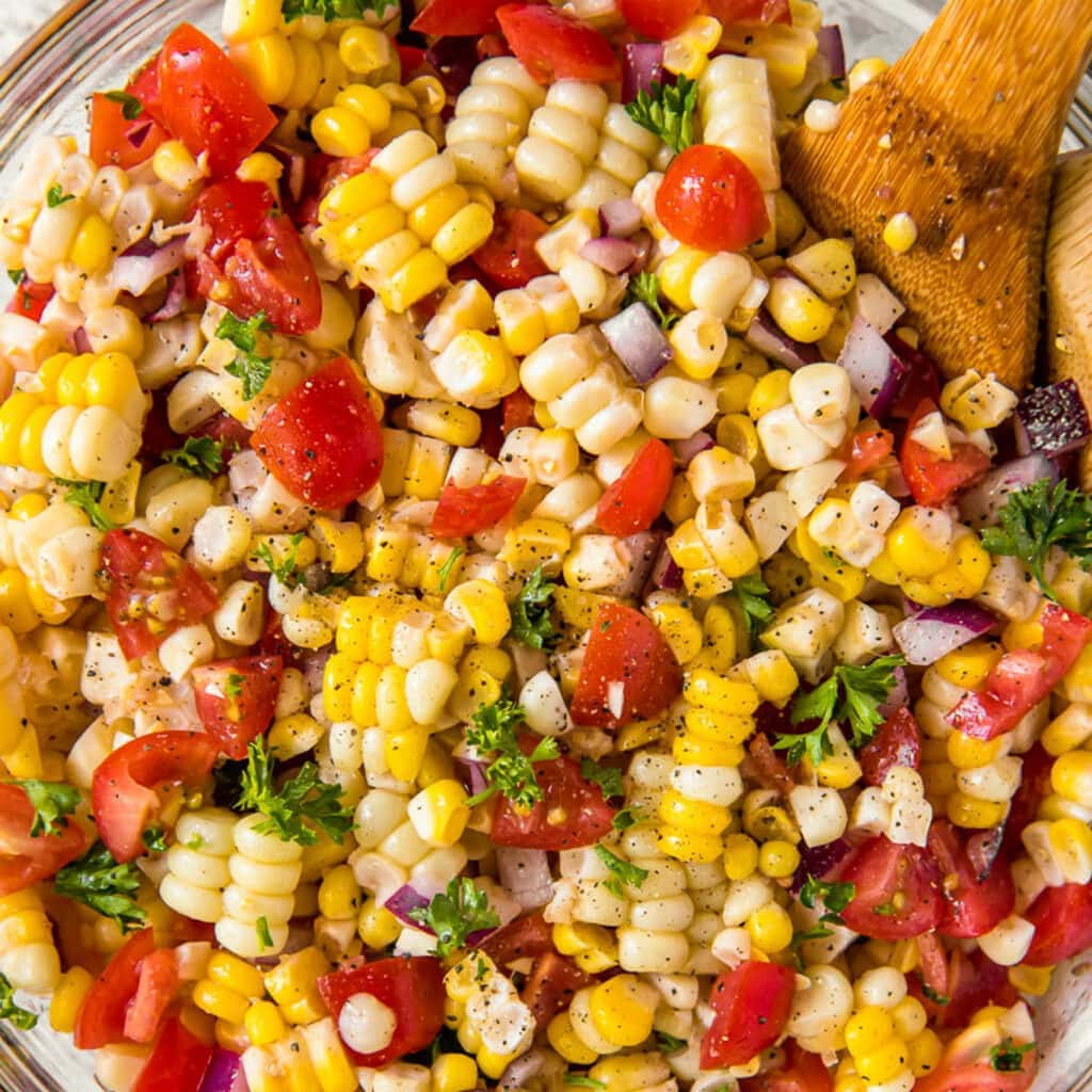 Fresh Corn Salad With Tangy Dressing YellowBlissRoad fresh-corn-salad-with-tangy-dressing-yellowblissroad