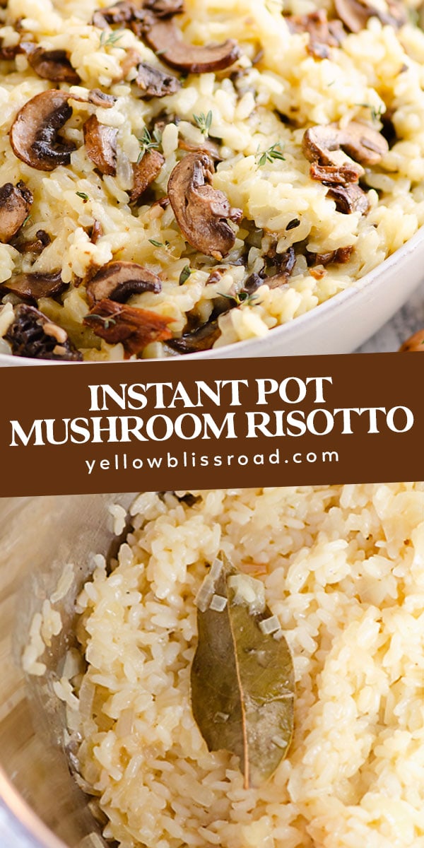 Instant Pot Mushroom Risotto