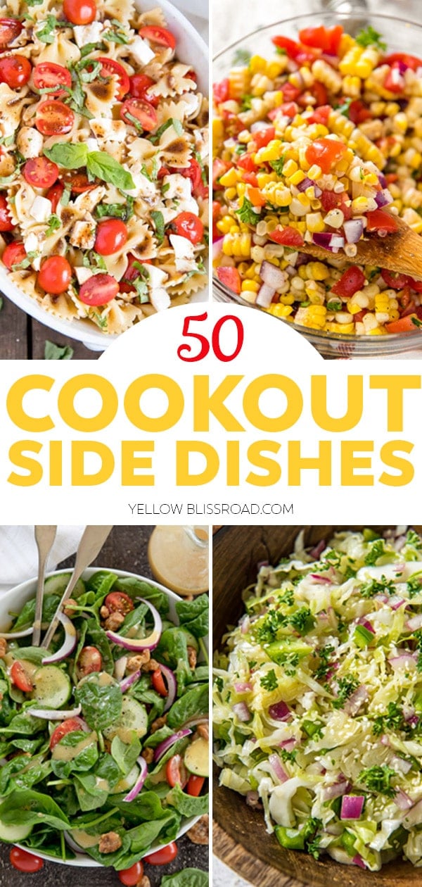 50 Cookout Side Dishes for Summer | YellowBlissRoad.com