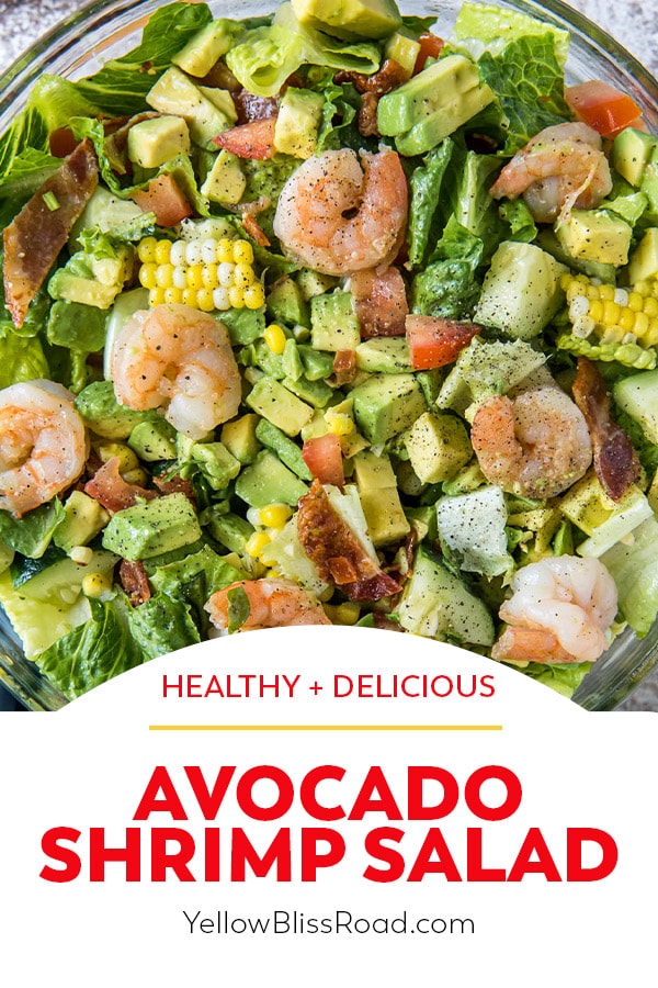 Avocado Shrimp Salad with Cilantro Lime Vinaigrette