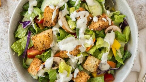 Farmer's Market Salad with Homemade Ranch Dressing