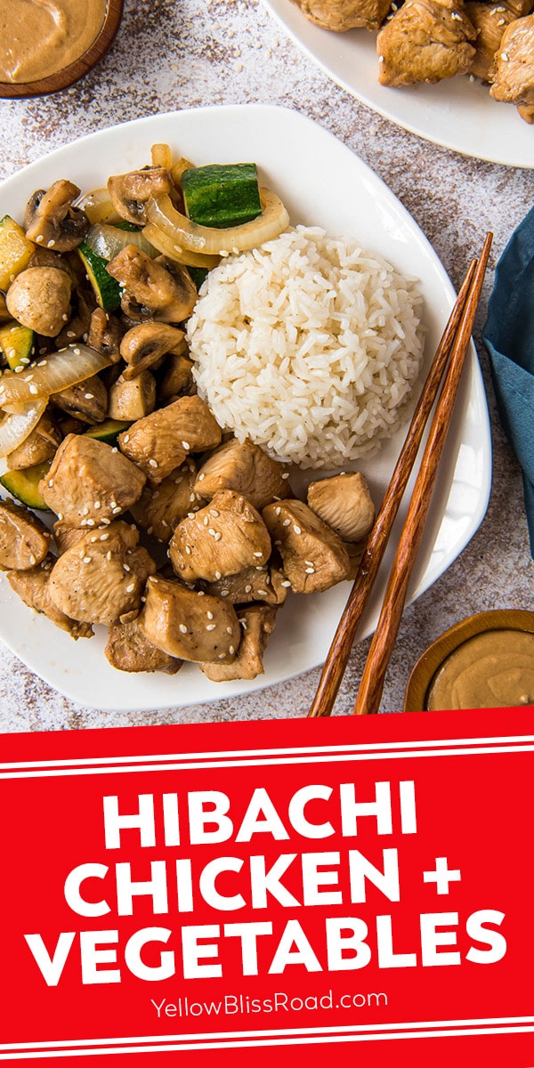 Easy Hibachi Chicken & Vegetables at Home | YellowBlissRoad.com