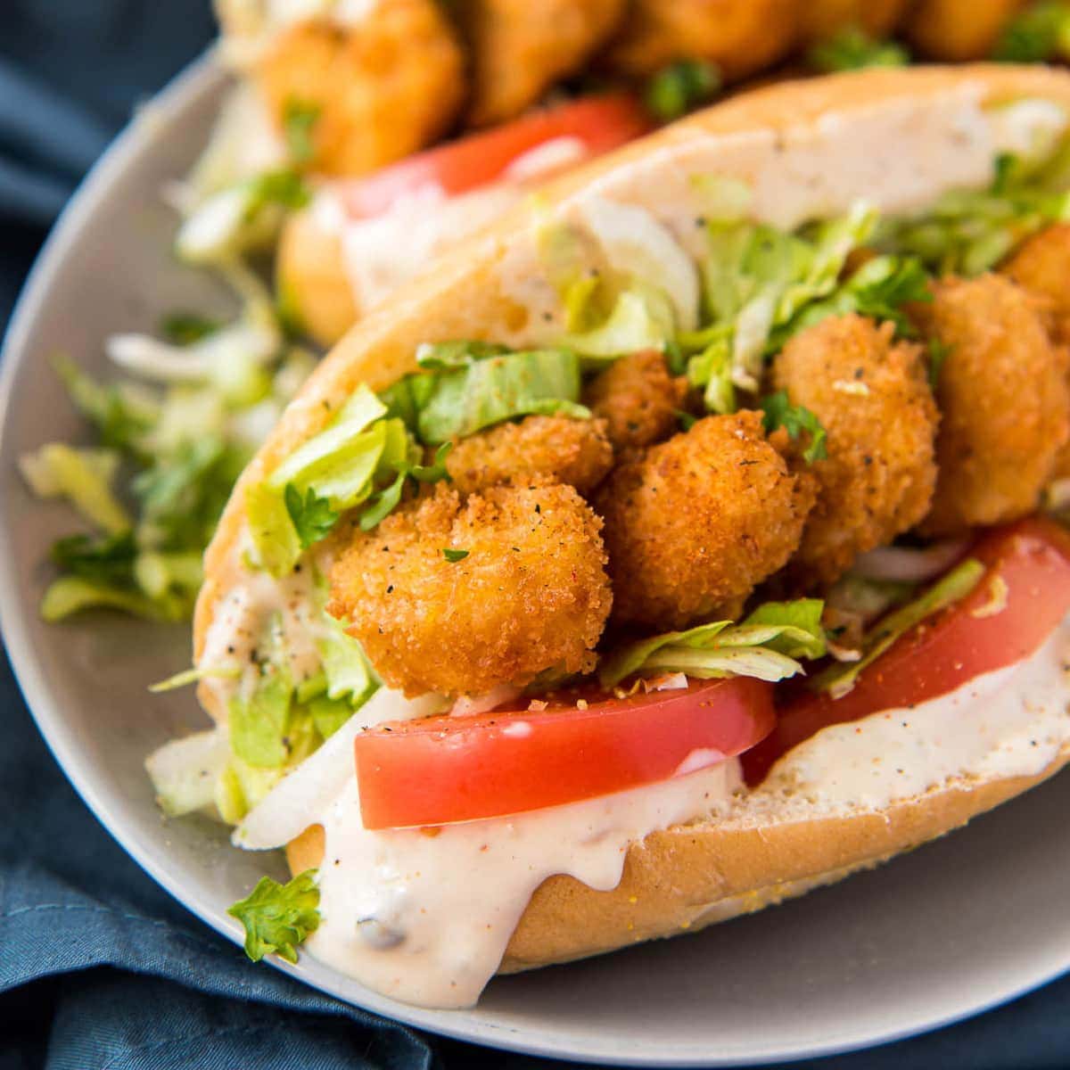 Shrimp Po Boy Recipe with Cajun Remoulade - Simply Whisked