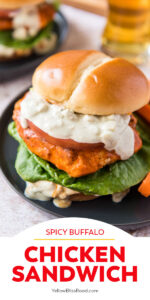The Best Buffalo Chicken Sandwich | YellowBlissRoad.com