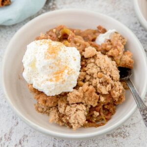 Easy Apple Cobbler with Snickerdoodle Topping