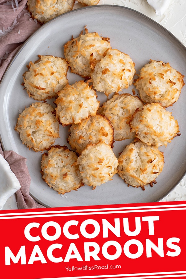 Easy Coconut Macaroons Recipe | YellowBlissRoad.com