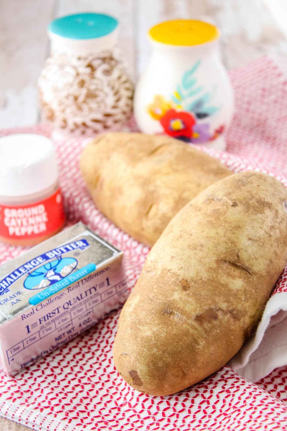 ingredients to make homemade hash browns