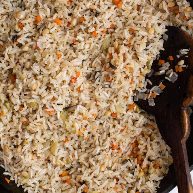 Easy Rice Pilaf with Vegetables