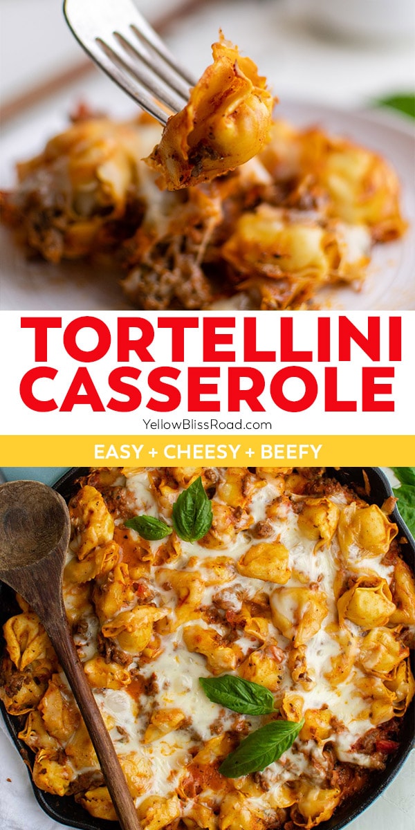 EASY Baked Tortellini (Beefy, Cheesy, AMAZING!) • FIVEheartHOME