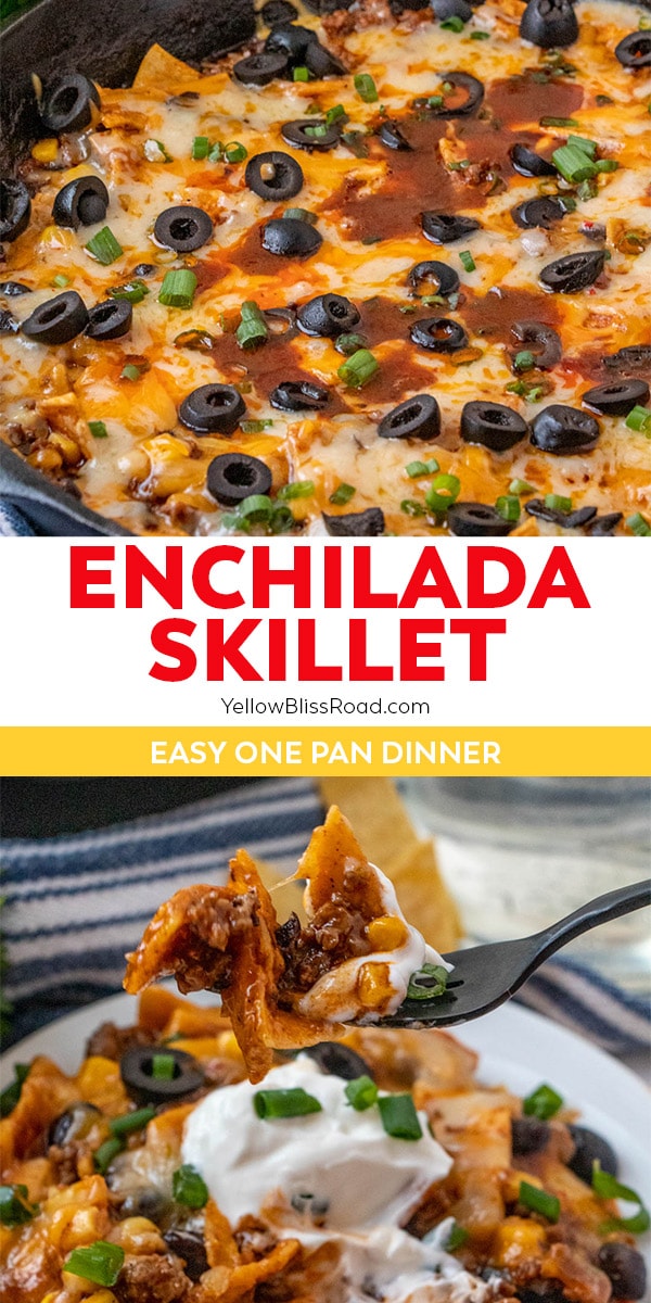 Easy Beef Enchilada Skillet | YellowBlissRoad.com