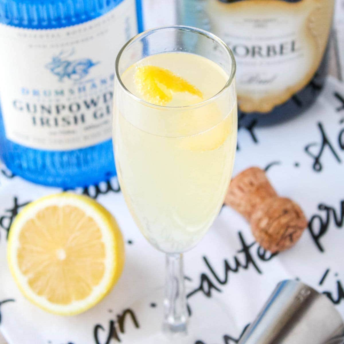 French 75 Recipe (Champagne Cocktail) 🍸Yellow Bliss Road