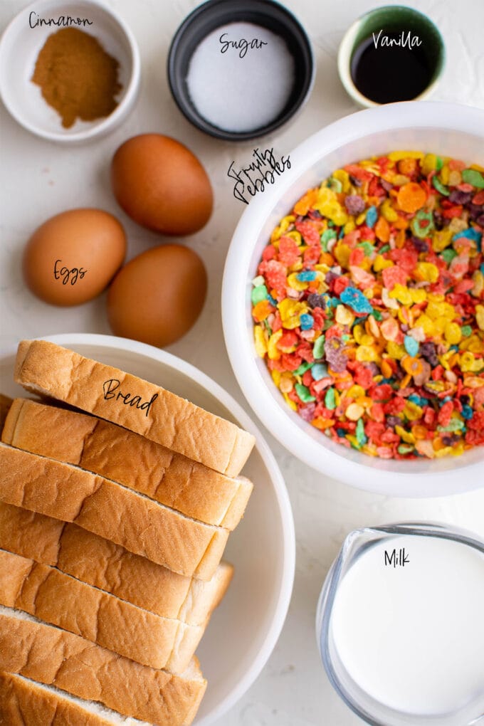 Crunchy French Toast with Fruity Pebbles Yellow Bliss Road