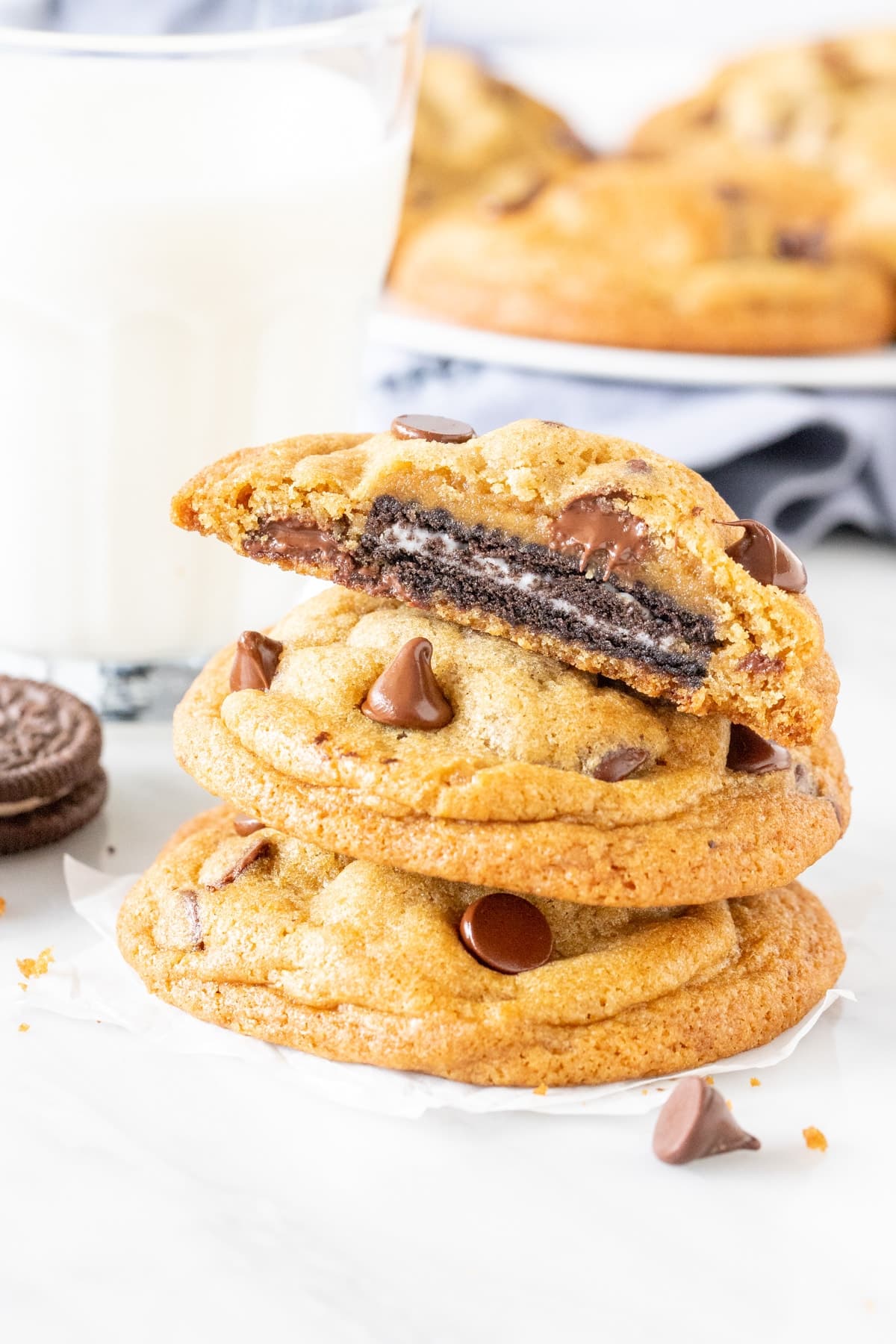 Stack or Oreo Stuffed Cookies