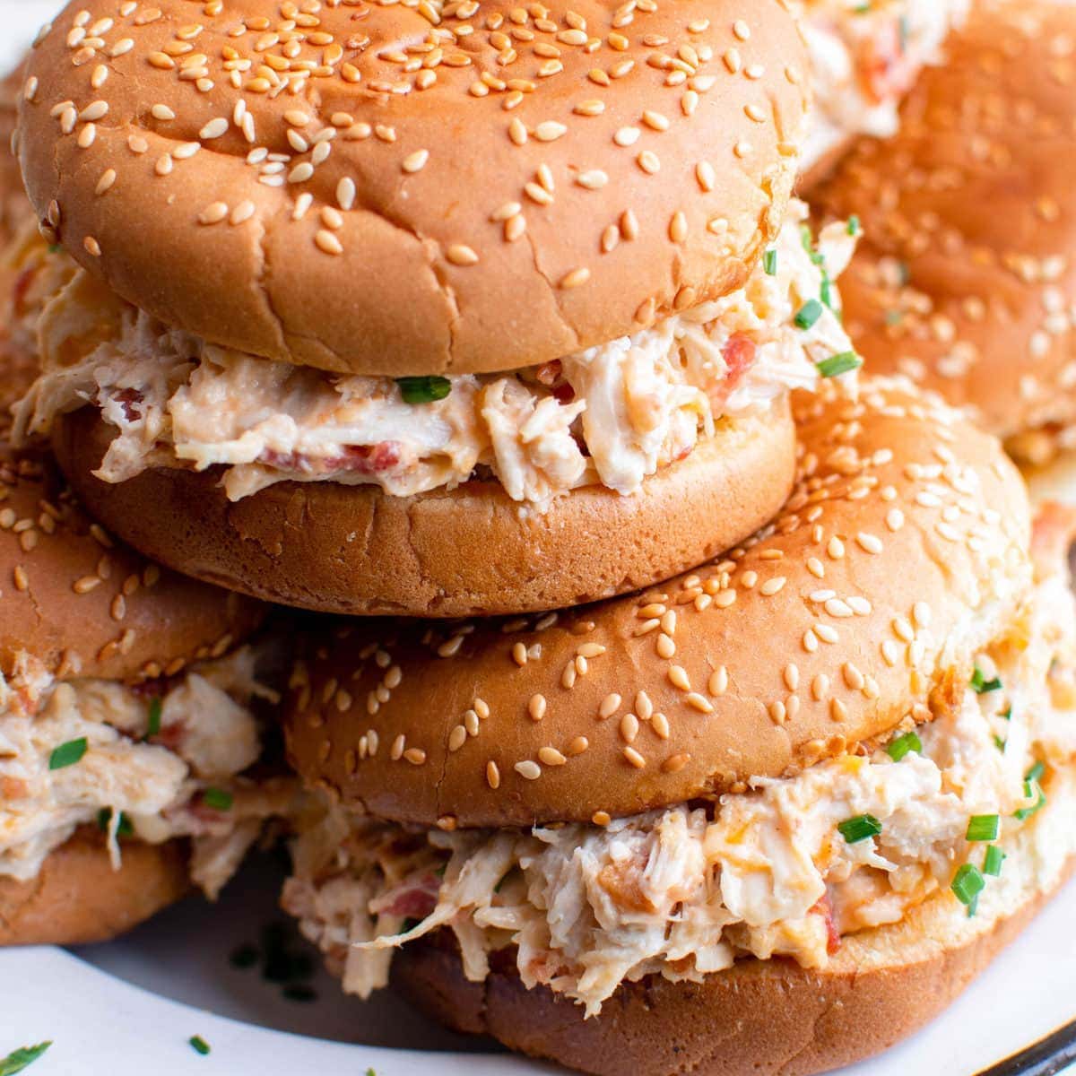 Slow Cooker Crack Chicken Sandwiches