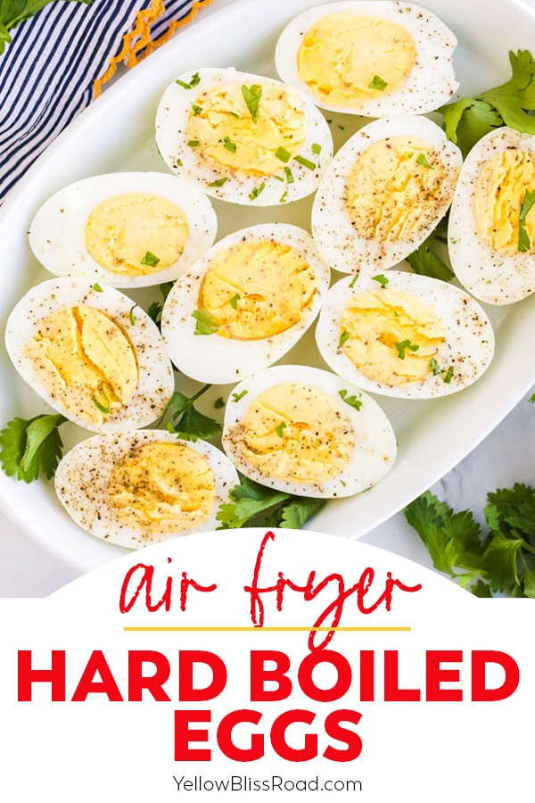 Quick and Easy Air Fryer Hard Boiled Eggs - Erhardts Eat