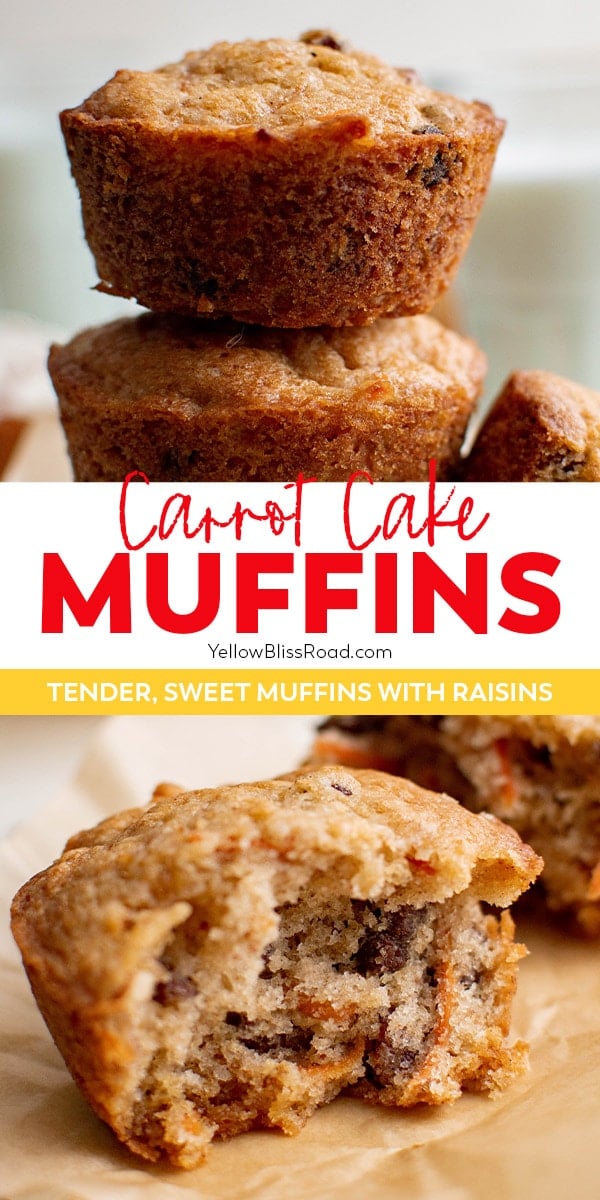Carrot Cake Muffins | YellowBlissRoad.com