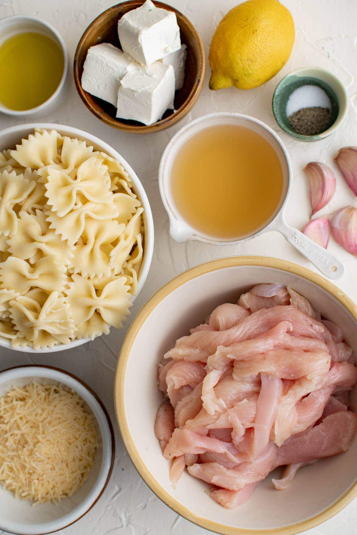 ingredients for lemon chicken pasta