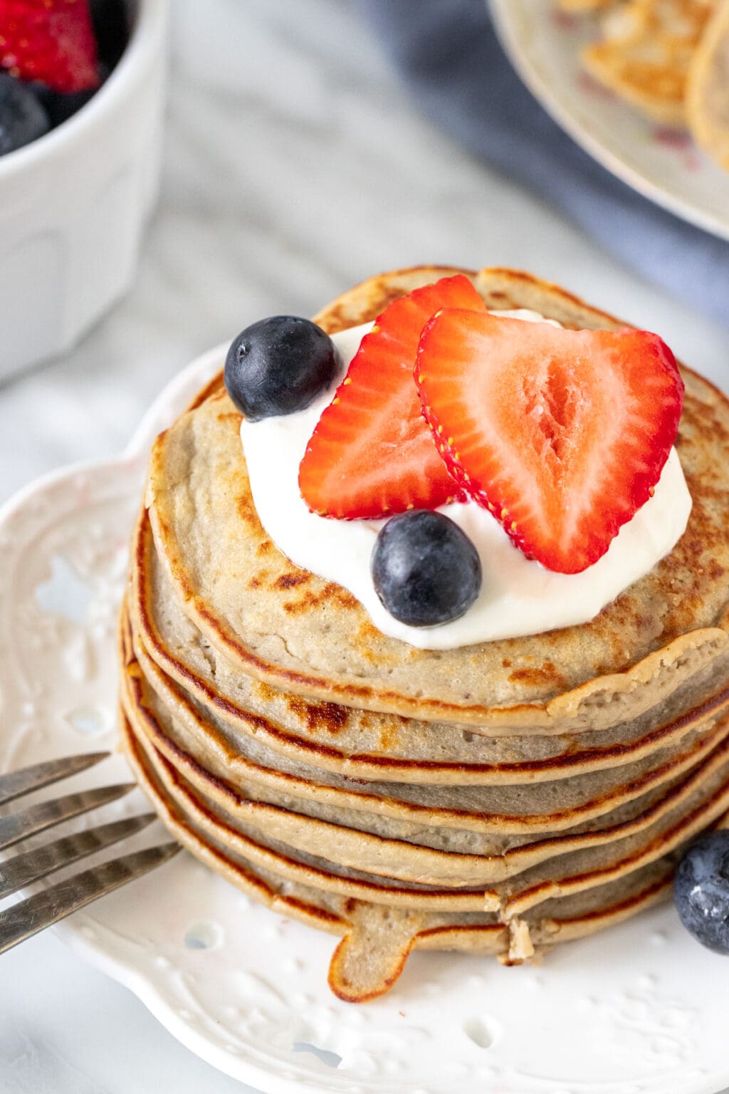 Healthy and Easy Protein Pancakes Recipe | YellowBlissRoad.com