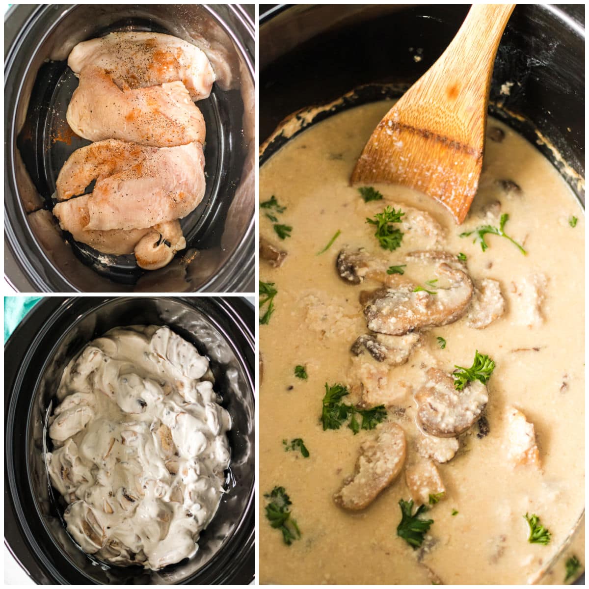 Slow Cooker Mushroom Chicken