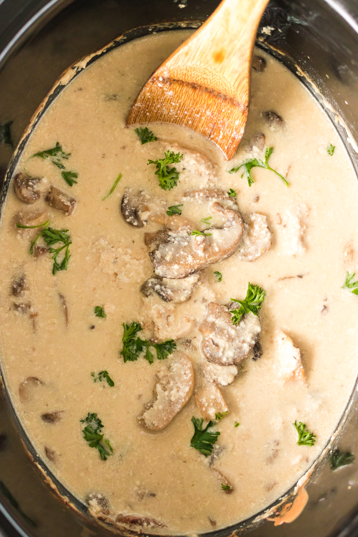 Slow Cooker Mushroom Chicken YellowBlissRoad