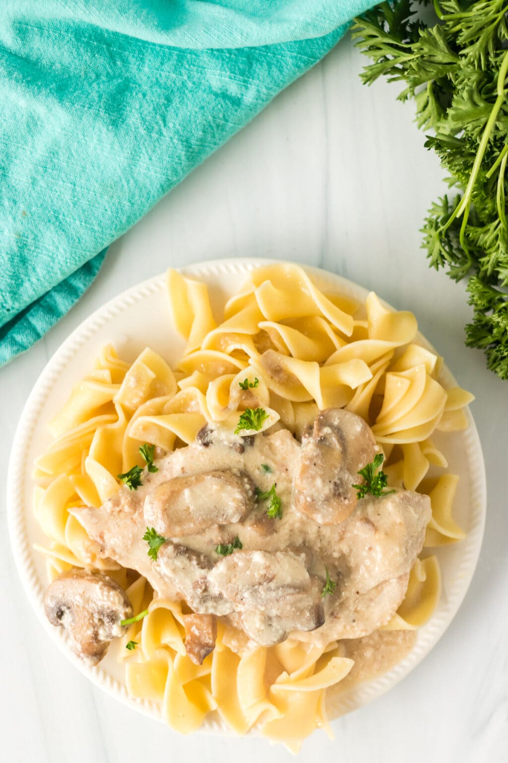 Slow Cooker Mushroom Chicken