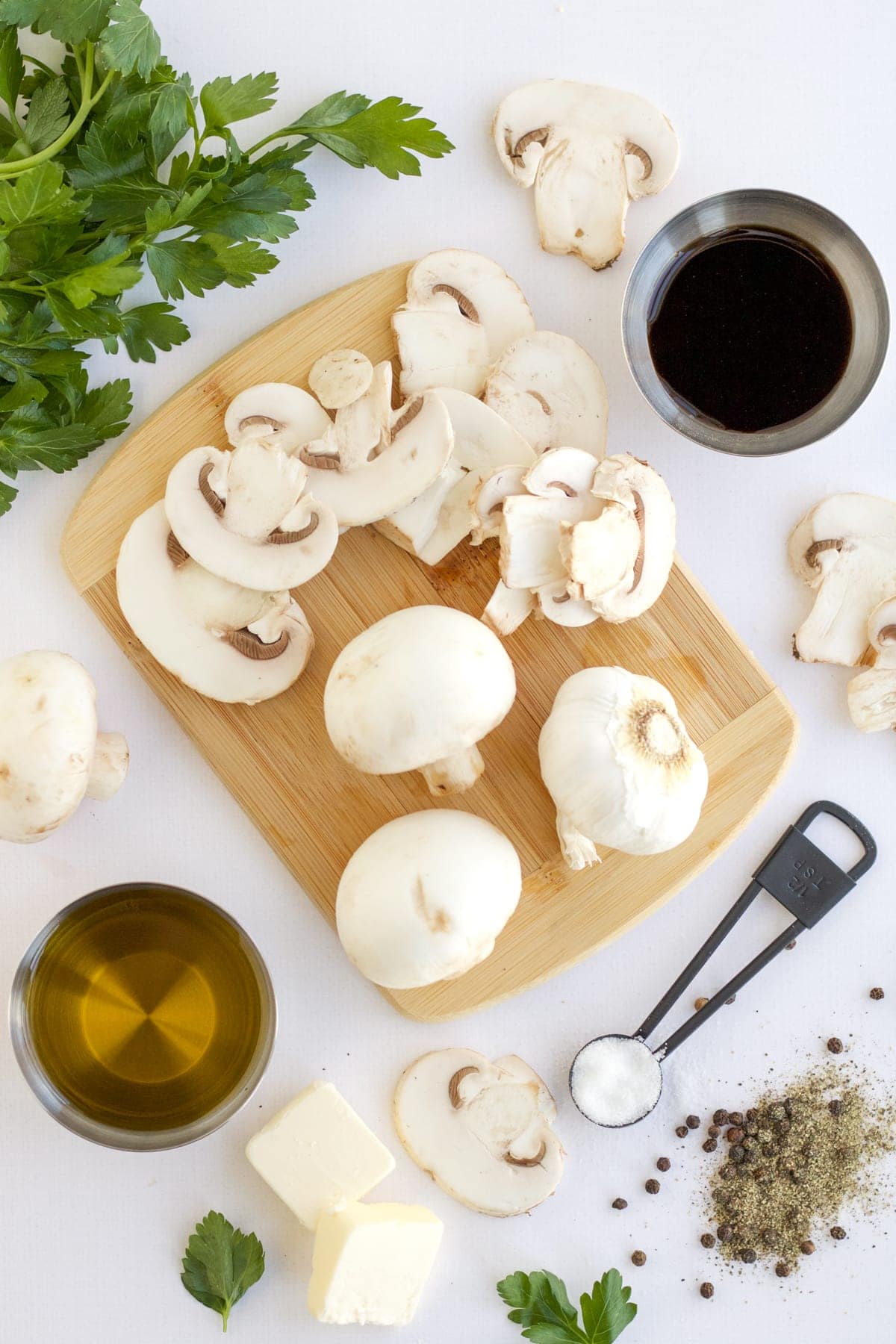 Ingredients for Sauteed Mushrooms