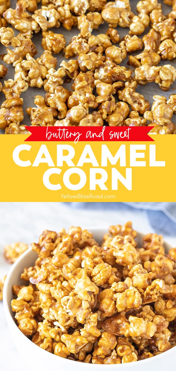 Salted Caramel Popcorn - Buttery Caramel Deliciousness