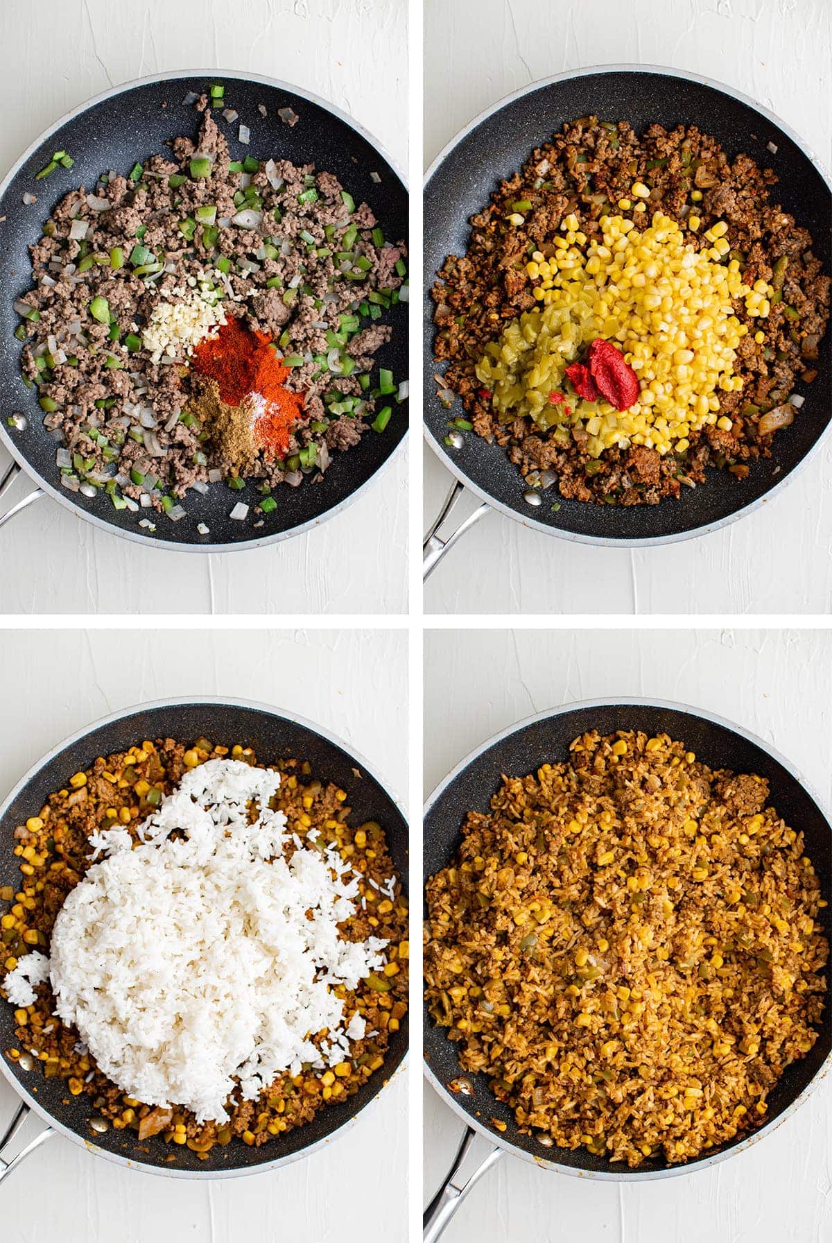 One-Pan Asian Ground Beef and Rice Recipe • FIVEheartHOME