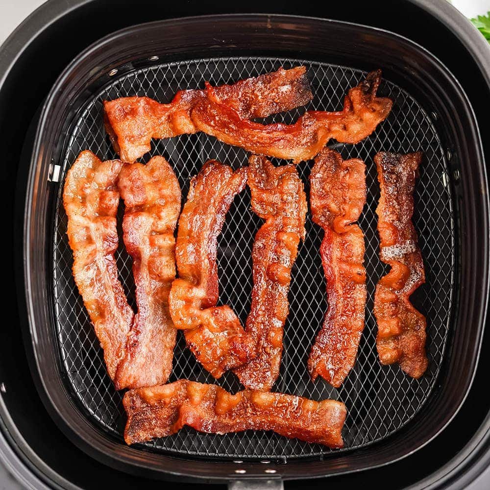 air fryer bacon social medua image