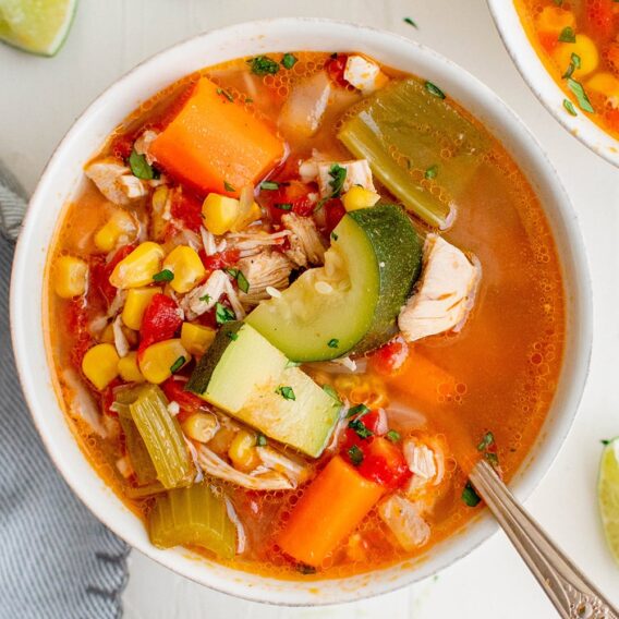 Caldo de Pollo (Mexican Chicken Soup) | YellowBlissRoad.com