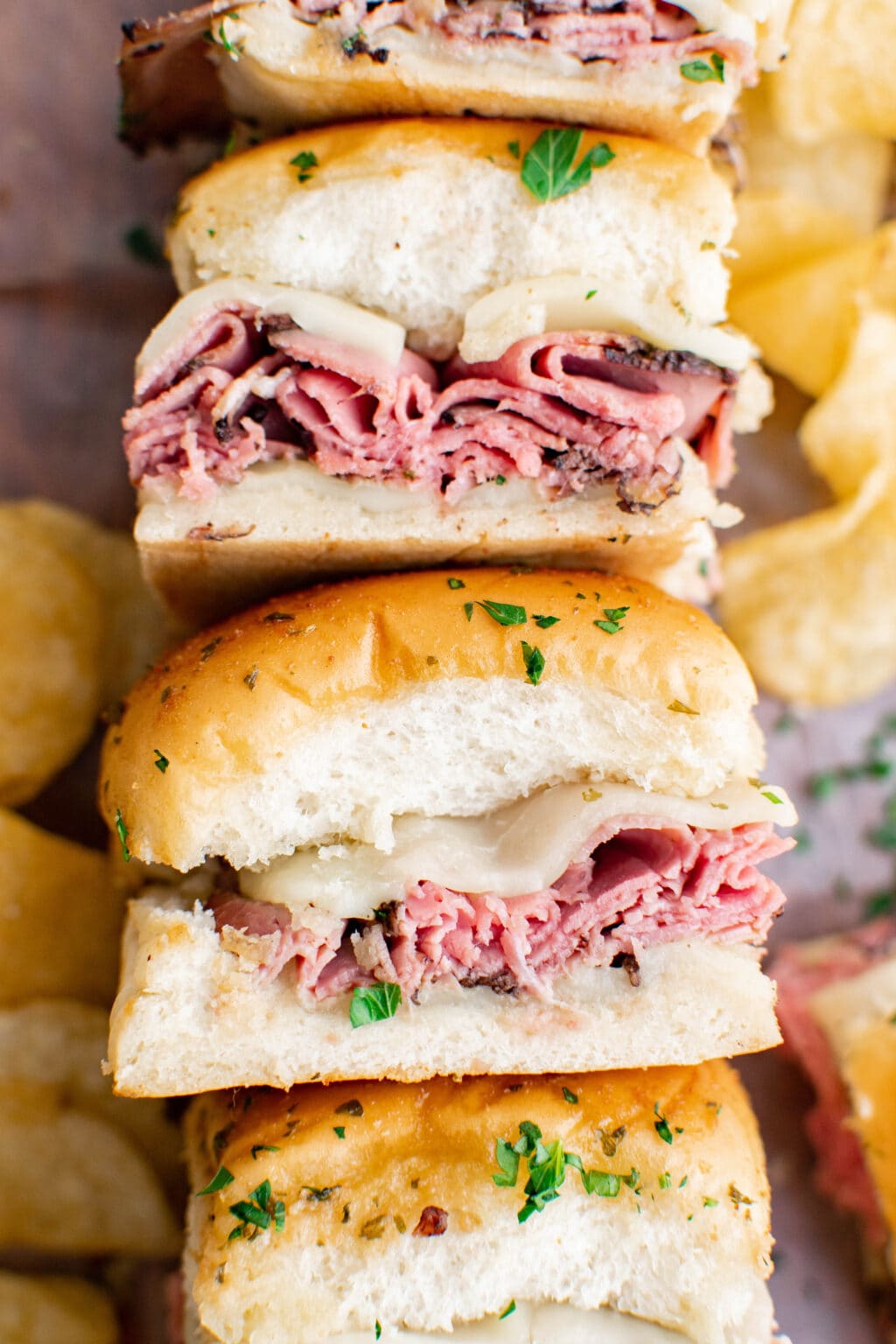 Easy Baked Roast Beef Sliders | YellowBlissRoad.com