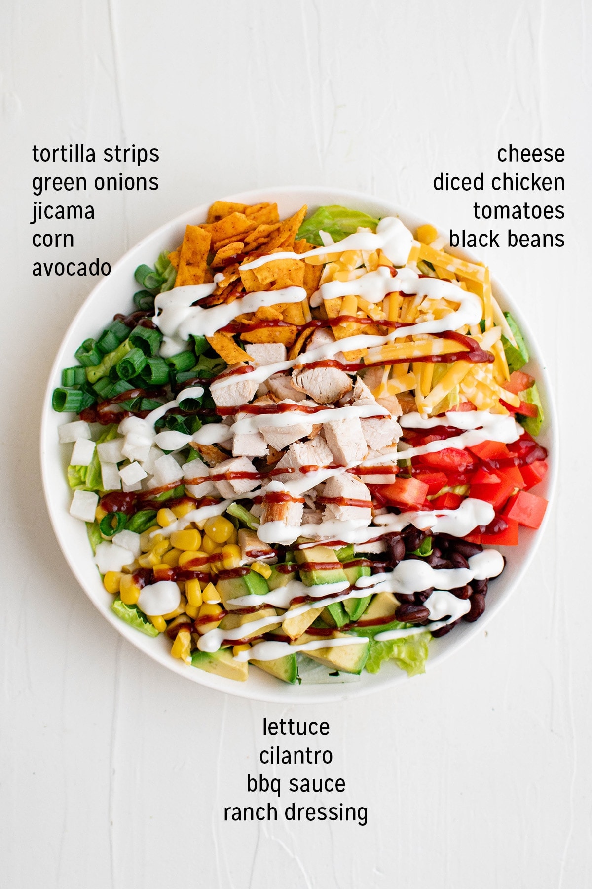 Easy BBQ Chicken Salad