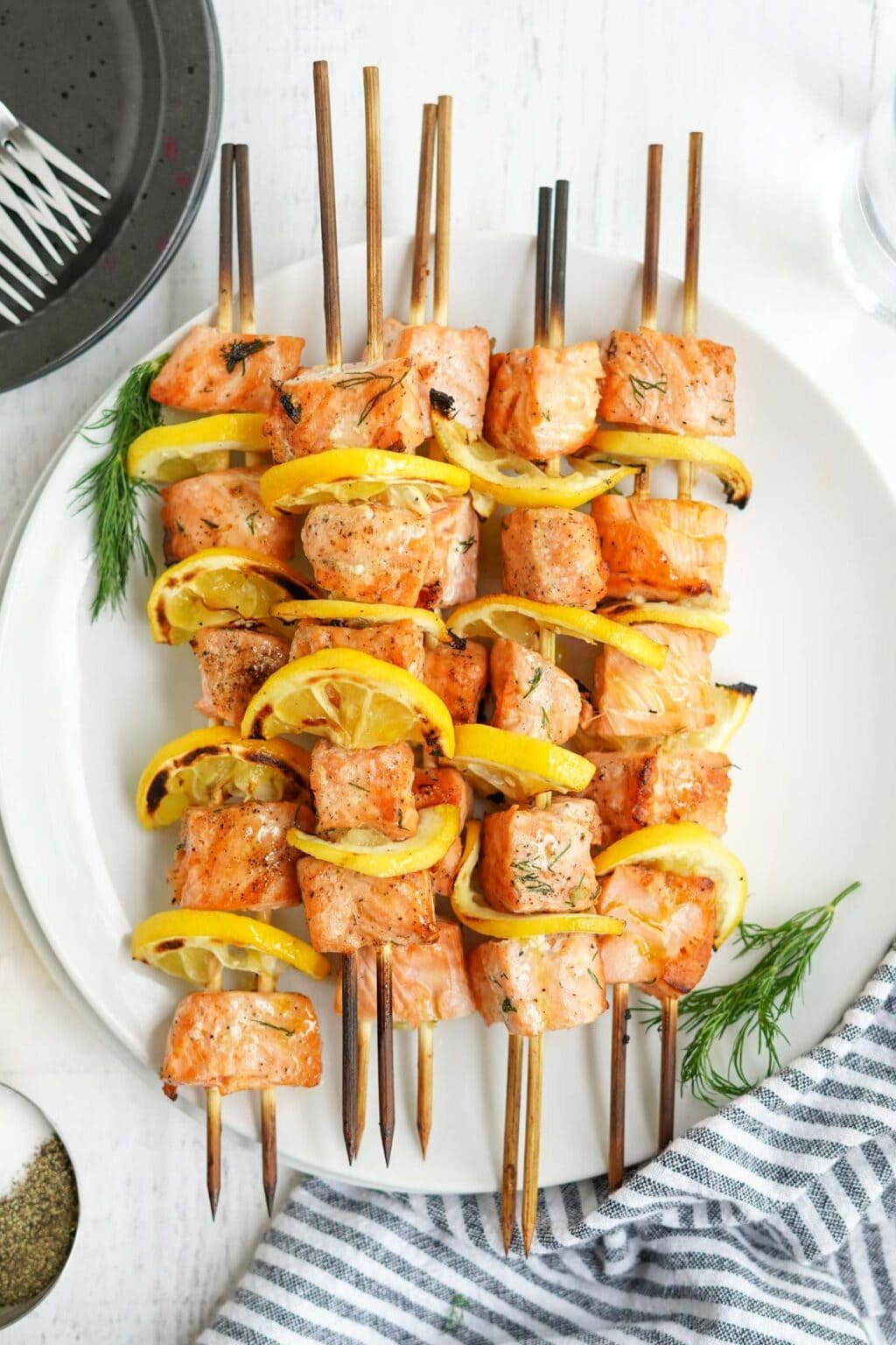 Easy Grilled Salmon Kabobs