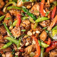 Szechuan Chicken Stir Fry Recipe | YellowBlissRoad.com
