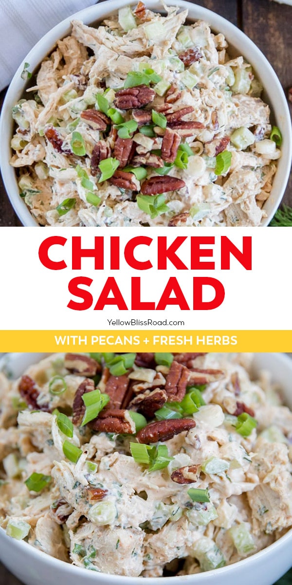 Easy Chicken Salad Recipe | YellowBlissRoad.com