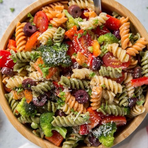 Zesty Italian Pasta Salad Yellow Bliss Road