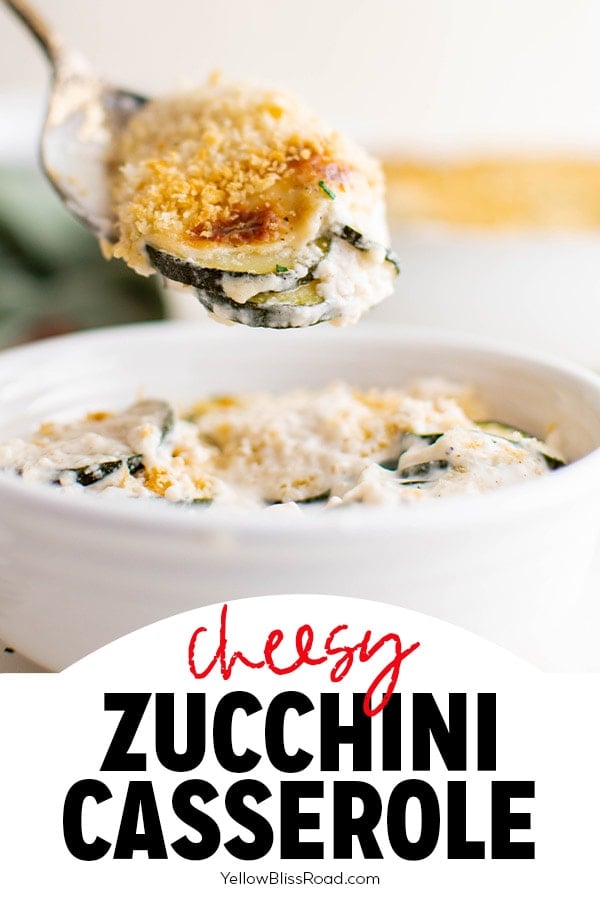 The Best Cheesy Zucchini Casserole | YellowBlissRoad.com