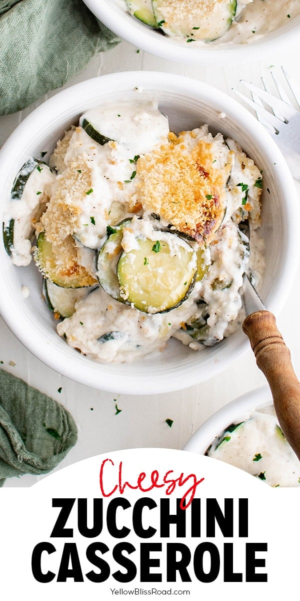 The Best Cheesy Zucchini Casserole | YellowBlissRoad.com