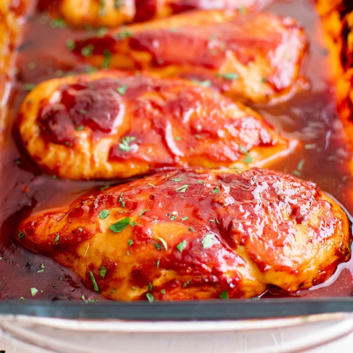 Two Ingredient Crispy Oven Baked BBQ Chicken
