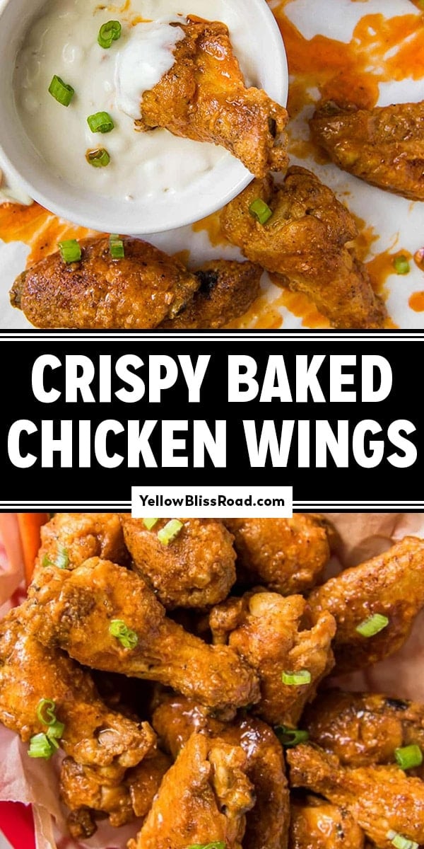 Crispy Oven Baked Chicken Wings (Baking Powder) : Cooking With Bliss