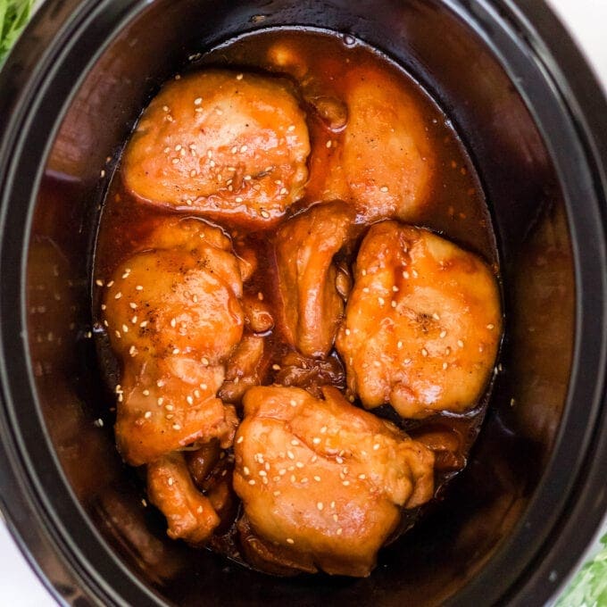 Slow Cooker Chicken Thighs - Yellow Bliss Road