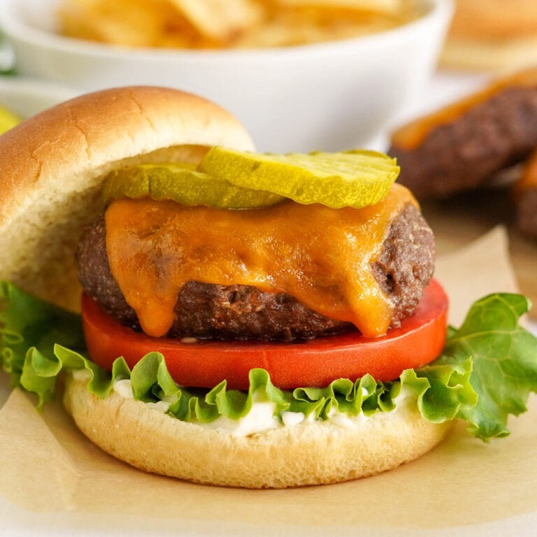 3Ingredient Air Fryer Hamburgers